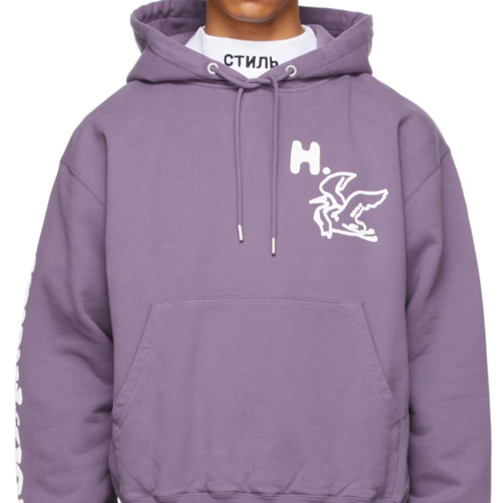 Purple HERON PRESTON Hoodie with Logo